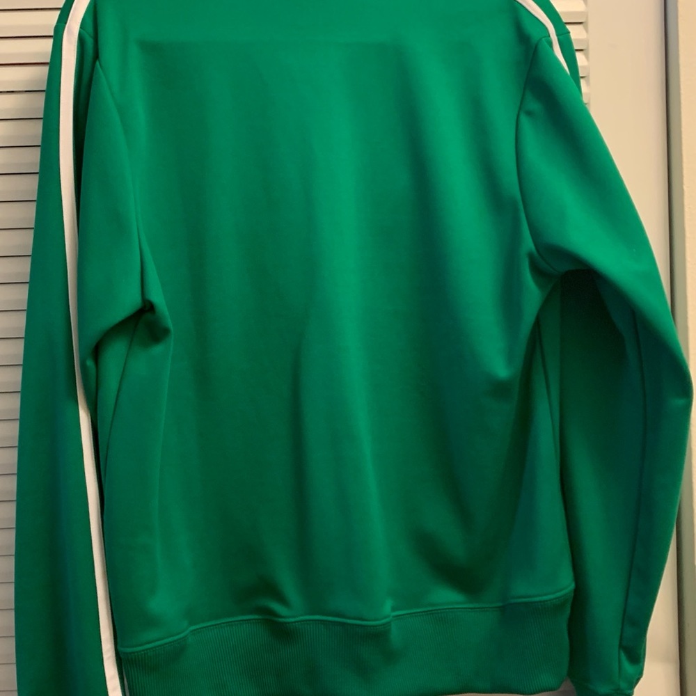 Nike green zip up track jacket